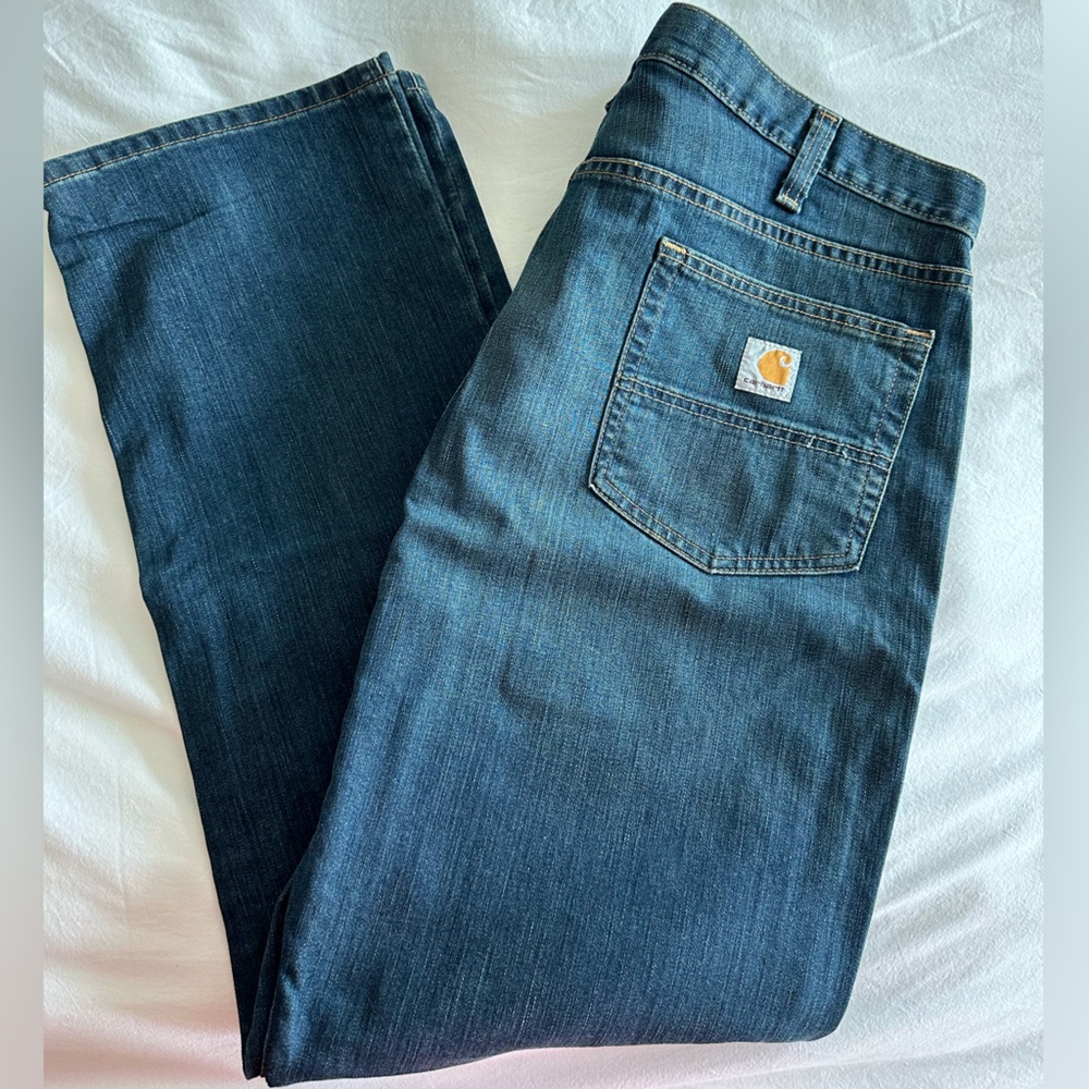 Carhartt Men's Dark Blue Relaxed Jeans